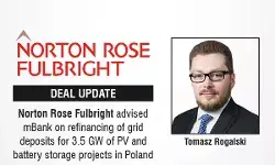 Norton Rose Fulbright Advised Mbank On Refinancing Of Grid Deposits For 3.5 GW Of PV And Battery Storage Projects In Poland Norton Rose Fulbright Advised Mbank On Refinancing Of Grid Deposits For 3.5 GW Of PV And Battery Storage Projects In Poland