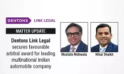 Dentons Link Legal Secures Favourable Arbitral Award For Leading Multinational Indian Automobile Company Dentons Link Legal Secures Favourable Arbitral Award For Leading Multinational Indian Automobile Company