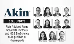 Akin Gump Strauss Hauer & Feld LLP Advised Paine Schwartz Partners And HGS Bioscience In Acquisition Of Pharmgrade Akin Gump Strauss Hauer & Feld LLP Advised Paine Schwartz Partners And HGS Bioscience In Acquisition Of Pharmgrade