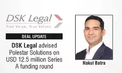 DSK Legal Advised Polestar Solutions On USD 12.5 Million Series A funding Round DSK Legal Advised Polestar Solutions On USD 12.5 Million Series A funding Round