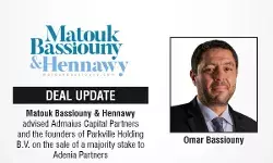 Matouk Bassiouny & Hennawy Advised Admaius Capital Partners And The Founders Of Parkville Holding B.V. On The Sale Of A Majority Stake To Adenia Partners Matouk Bassiouny & Hennawy Advised Admaius Capital Partners And The Founders Of Parkville Holding B.V. On The Sale Of A Majority Stake To Adenia Partners