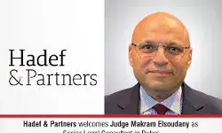 Hadef & Partners Welcomes Judge Makram Elsoudany As Senior Legal Consultant In Dubai