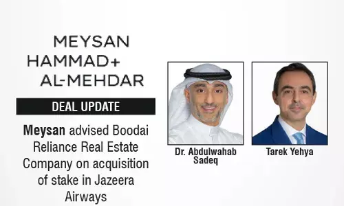 Meysan Advised Boodai Reliance Real Estate Company On Acquisition Of Stake In Jazeera Airways