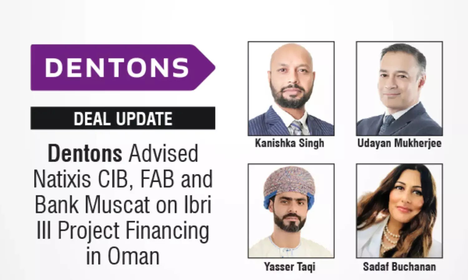 Dentons Advised Natixis CIB, FAB And Bank Muscat On Ibri III Project Financing In Oman
