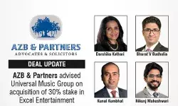AZB & Partners Advised Universal Music Group On Acquisition Of 30% Stake In Excel Entertainment
