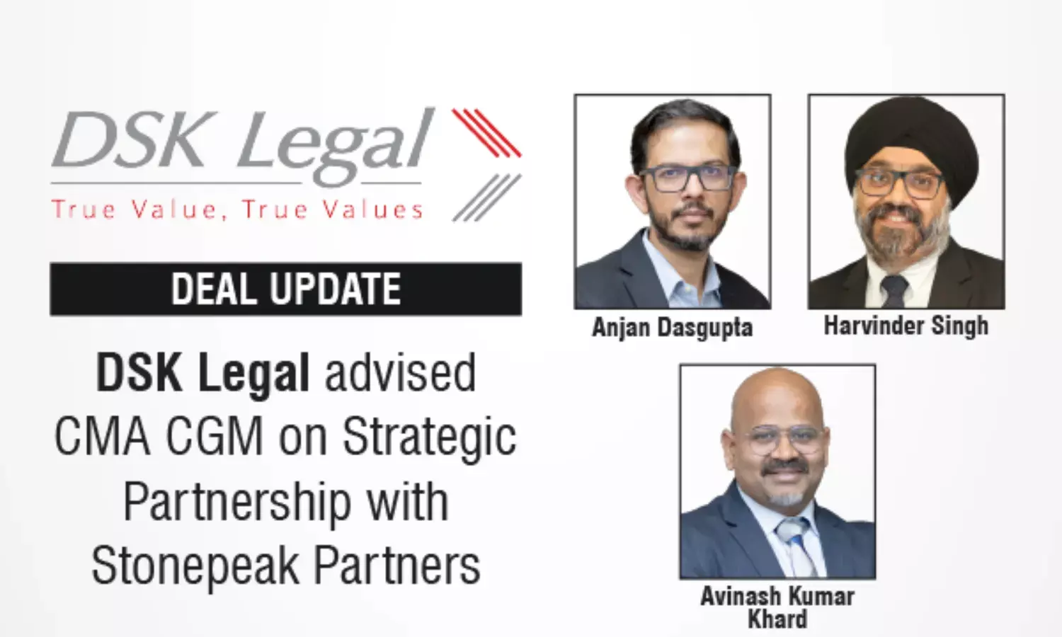 DSK Legal Advised CMA CGM On Strategic Partnership With Stonepeak Partners