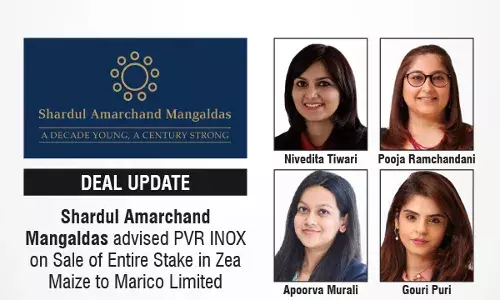Shardul Amarchand Mangaldas Advised PVR INOX On Sale Of Entire Stake In Zea Maize To Marico Limited
