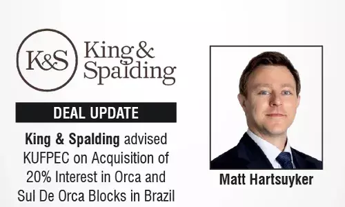 King & Spalding Advised KUFPEC On Acquisition Of 20% Interest In Orca And Sul De Orca Blocks In Brazil