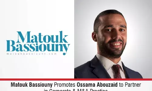 Matouk Bassiouny Promotes Ossama Abouzaid To Partner in Corporate & M&A Practice