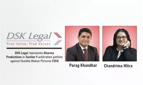 DSK Legal Represents Dharma Productions In Section 9 Arbitration Petition Against Humble Motion Pictures FZCO