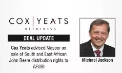 Cox Yeats Advised Mascor On Sale Of South And East African John Deere Distribution Rights To AFGRI