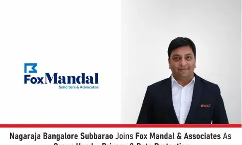 Nagaraja Bangalore Subbarao Joins Fox Mandal & Associates As Group Head – Privacy & Data Protection