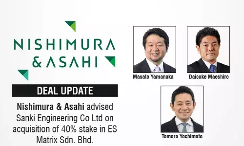 nishimura-asahi-advised-sanki-engineering-on-40-stake-acquisition-in-es-matrix