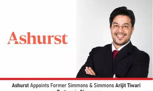 Ashurst Appoints Former Simmons & Simmons Arijit Tiwari As Partner In Singapore