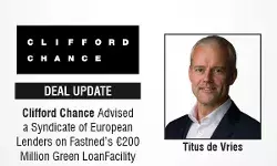 Clifford Chance Advised a Syndicate of European Lenders on Fastned’s €200 Million Green Loan Facility Clifford Chance Advised a Syndicate of European Lenders on Fastned’s €200 Million Green Loan Facility