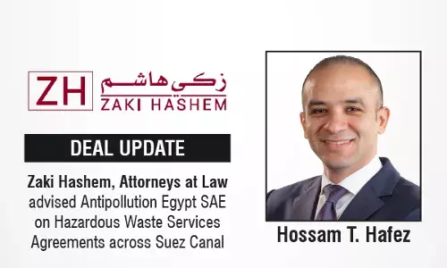 Zaki Hashem, Attorneys At Law advised Antipollution Egypt SAE On Hazardous Waste Services Agreements Across Suez Canal