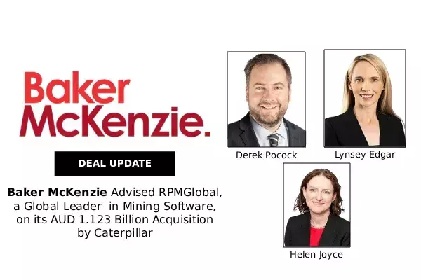 Baker McKenzie Advised RPM Global, a Global Leader in Mining Software, on its AUD 1.123 Billion Acquisition by Caterpillar Baker McKenzie Advised RPM Global, a Global Leader in Mining Software, on its AUD 1.123 Billion Acquisition by Caterpillar