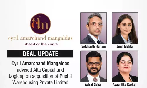 Cyril Amarchand Mangaldas Advised Alta Capital And Logicap On Acquisition Of Pushti Warehousing Private Limited