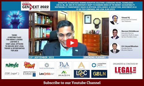 GENNEXT BUSINESS AND LAW CONGRESS 2022 - Keynote Address given by Navneet Hrishikesan