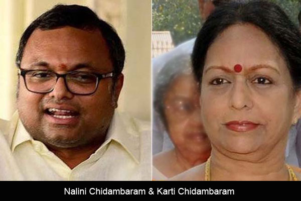 SC Issues Notice to Nalini and Karti Chidambaram