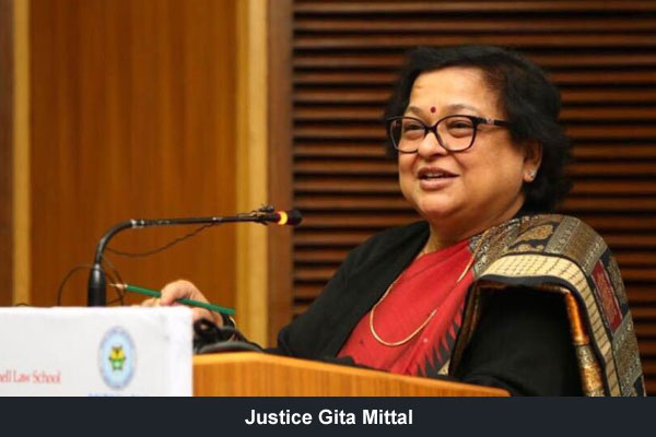 Despite Medical Difficulties Justice Gita Mittal Continues To Hear Cases From Her Residence Through Video Conferencing