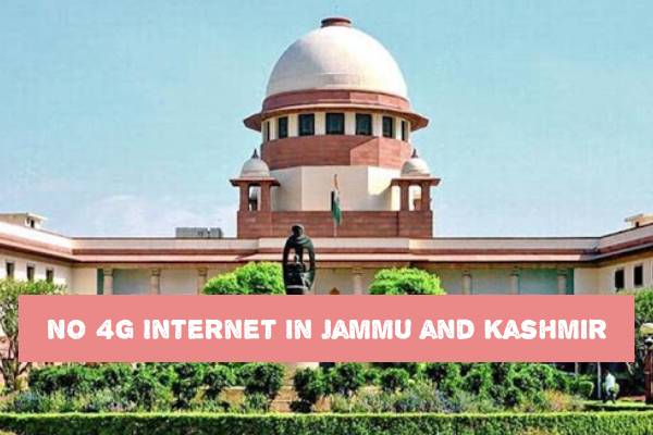 SC orders forming up of a Special Committee to look into contentions raised for restoration of 4G internet services in J&K ; No 4G internet as of now